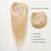 Peruca partiala cu breton Blond Luminos